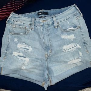 Aeropostale High Rise Curvy Midi Shorts!
